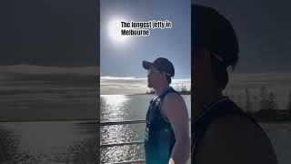 Walking on longest jetty in Melbourne