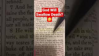 God Will Swallow Death? Isaiah 25:8 #israel #israelites