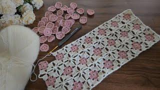 It Was Amazing ️ Making a Motif Vest Without Cutting Thread ️ Two Color Motif Vest