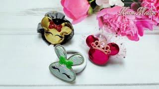 Резиночки Микки из готовых патчей DIY Simple Mickey mouse accessories