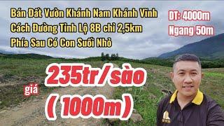 Bán Đất Khánh Vĩnh Khánh Hoà|Đất Vườn Khánh Nam Giá Đầu Tư|Nha Trang Nhà Đất Khánh Hòa