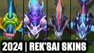 ALL REK'SAI SKINS SPOTLIGHT 2024 | League of Legends