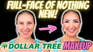 FULL-FACE of DOLLAR TREE MAKEUP that is *EASY TO FIND* || AFFORDABLE Makeup You Already Have