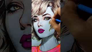 Watercolor beauty || Easy portrait drawing|| #art#drawing#ytshorts