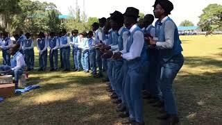 Senende Boys choir 2021 warm up medley songs @ The  launch of some musical instruments in the school