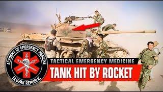 Tank hit by RPG, wounded crew. Coming in hot! / War in Iraq, Mosul offensive (Graphic content)