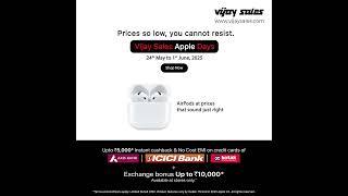 Apple Days Are Back – Unmissable Deals at Vijay Sales! #vijaysales #apple #sale
