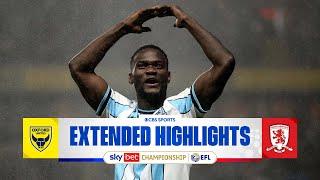 Oxford United vs. Middlesbrough: Extended Highlights | EFL Championship | CBS Sports Golazo