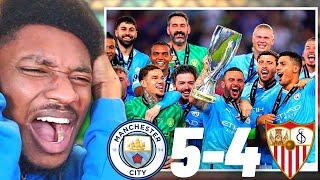 SEVILLA FUMBLED THE BAG!| Man City 5-4 Sevilla LIVE Reaction! (Penalty Shootout)