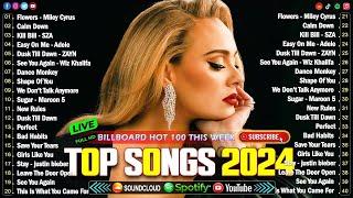 Ed Sheeran, Dua Lipa, Adele, Maroon 5, Rihanna, The Weeknd, Bruno Mars Música Pop En Inglés 2024