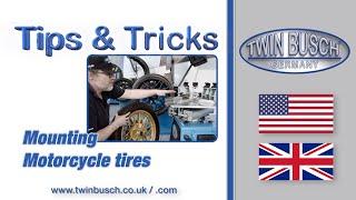 Mounting motorcycle tires with a TWIN BUSCH® tyre changer - Tips & Tricks