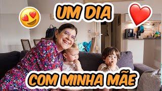 O PRIMEIRO VLOG DA MINHA MÃE! RECEITA DE SALADA RUSSA, CUIDANDO DOS NETOS E VISITANDO A SOGRA!