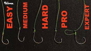 5 Levels of Knots for Hook Tying! (SIMPLE- EXPERT)