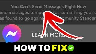 How To FIX " You Can't Send Messages Right Now " Facebook Messenger | Facebook Messenger Problem Fix