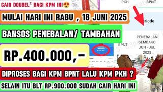 Cair Doubel  SETELAH BPNT PKH THP 2 BANSOS PENEBALAN DIPROSES DI SIKSNG DTSEN! KPM PKH BPNT KKS/POS