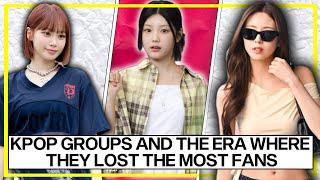 KPOP GROUPS AND THE ERA WHERE THEY LOST THE MOST FANS