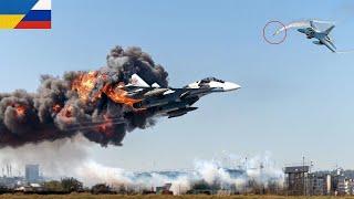 12 minutes ago! Ukrainian F-16 Pilot Shoots Down  the infamous Russian 11 SU-34s in fierce battle!