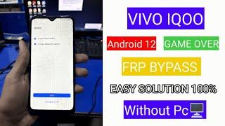 Vivo iqoo frp bypass | android 12 game over solution | letest 2024 method | without pc