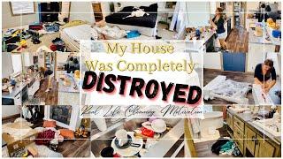 *NEW* REAL LIFE EXTREMELY MESSY HOUSE / COMPLETE DISASTER / CLEAN WITH ME / + MOTIVATION // JUBARA /