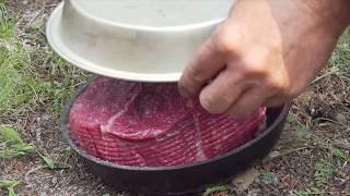 7 Hour Roast Beef On The Firebox Camping Stove! Best Camp Food Ever!