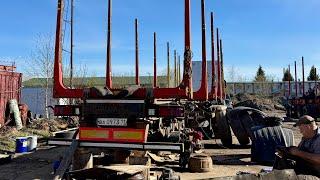 РЕМОНТ ПРИЦЕПА ПЛАВНО ПЕРЕРОС В СЕЗОНКУ  ч.2