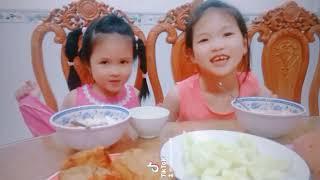 Su Thỏ xí muội thi ăn cơm cực nhanh và đáng yêu#muoivlog #ximuoi #rice
