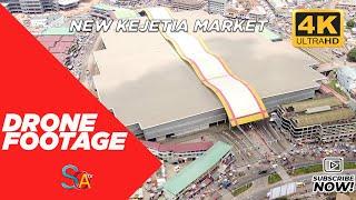 DRONE FOOTAGE - NEW KEJETIA MARKET (4K)