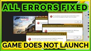 Forza Horizon 4 GAME not launching ERROR and ALL other ERRORS FIXED | 100% working