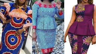 Ankara Shirt, Blouse, Gowns & Owambe Dresses | Chemise, chemisier, robes et robes Owambe Ankara