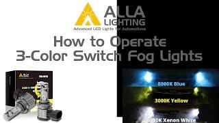 How to Switch Color for LED Switchback Fog Lights Bulb White/Yellow/Blue?