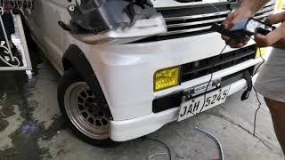 Suzuki Every Wagon DA64W (DIY Day light/fog light installation)