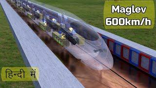 Amazing Science Behind Worlds Fastest Train || Magnetic Levitation train || 3D Animation