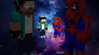 herobrine vs Spider-Man #minecraft #herobrine