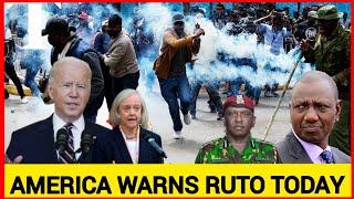 Breaking news! US government sends another Bombshell warning message to president William Ruto today