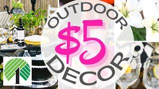 ️$5 OUTDOOR DECORATING IDEAS / Dollar Tree DIY Patio & Garden Decor Ideas