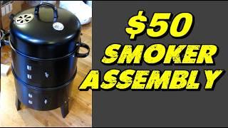 $50 Smoker Charcoal Grill | Assembly - Part 2