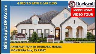 Amberley Plan By Highland Homes in Monterra in Fate, TX Video Tour | Rockwall ISD New Construction