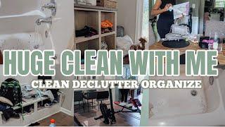 HUGE WHOLE HOUSE DECLUTTER ORGANIZE AND CLEAN WITH ME | 2025 CLEANING MOTIVATION | CLEAN WITH ME
