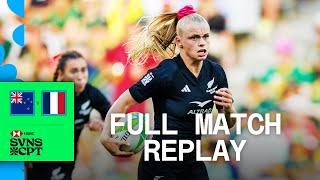 Black Ferns run riot  | New Zealand v France | Cape Town 2024 HSBC SVNS | Full Match Replay