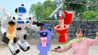 Kem Ốc review kẹo kì lạ: kẹo socolla màu đỏ, xanh, đen, Robot đi cứu khủng long, con bò. Theu Chanel