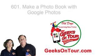 Make a Photo Book with Google Photos Tutorial Video 601