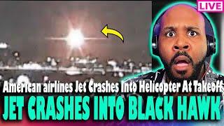BREAKING! PLANE CRASH! American Airline Jet Crashes Into BLACK HAWK HELICOPTER Midair!