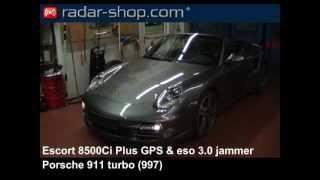 Porsche 911 turbo Escort 8500Ci Plus Radarwarner