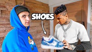 I Gave Blueface Custom Shoes!