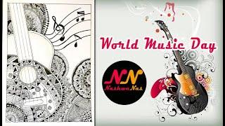 World Music Day Mandala Art | NashwaNas