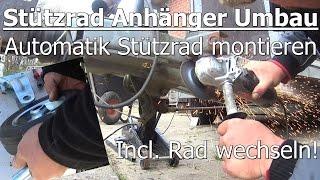 Automatik Stützrad Bugrad Umbau Anhänger, Wohnwagen, Trailer, Pferdetransporter