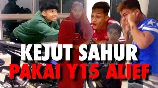 KEJUT SAHUR PAKAI MOTO Y15 ALIEF!!