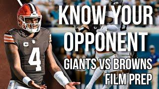 KNOW YOUR OPPONENT - Giants vs Browns Week 3 Film Prep