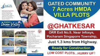 Gated Community HMDA Plots for Sale @Ghatkesar, ORR Exit No.9 | Villa Plots for Sale | Open Plots