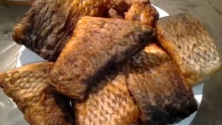 Жареный карп с хрустящей корочкой & Fried carp with crispy crust